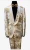 White and Gold Prom 2026 Suits - Gold Tuxedo Jacket