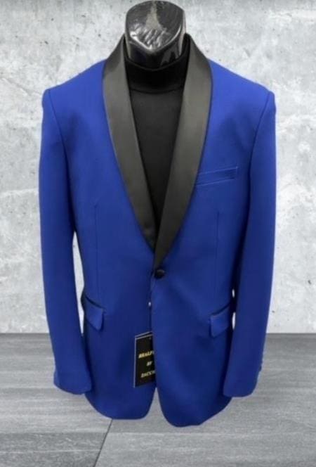 Mens Big and Tall Tuxedo -Blue Tuxedo