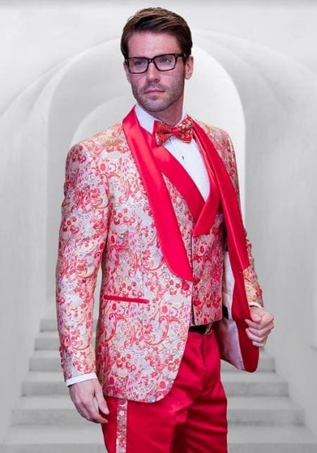 valentine blazer - valentines day Tuxedo - Red Tuxedo