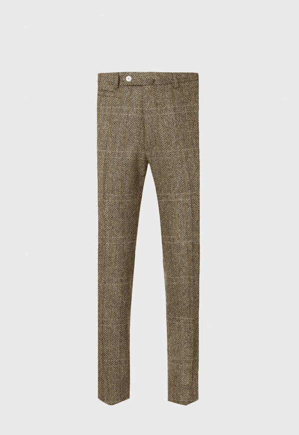 Men Bracken Brown Winter - Fall Fabric Tweed Pants