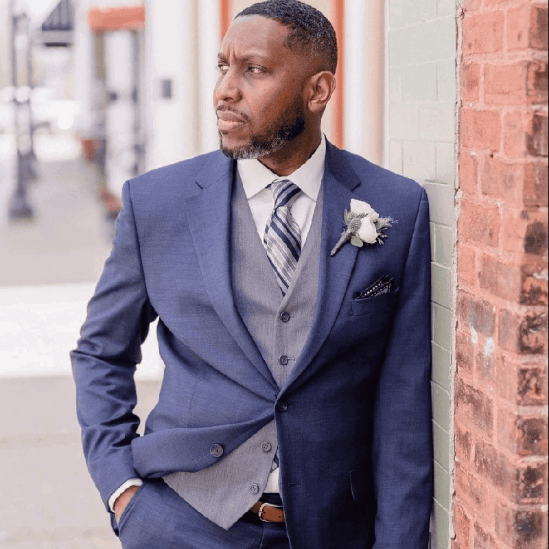 Waist Coat Navy Blue Suit With Gray Vest Navy Blue Suit Gray Vest