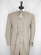 Beige Pinstripe Suit - AlbertoNardoniStore