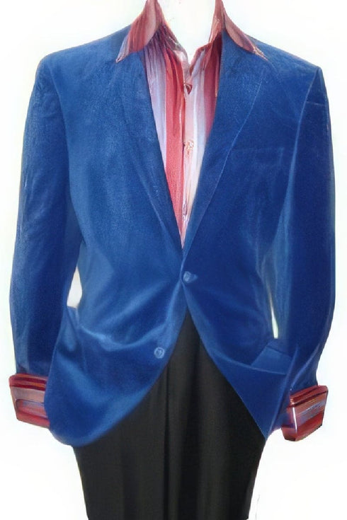 Dinner Jacket - Royal Blue - Mens Wholesale Blazers