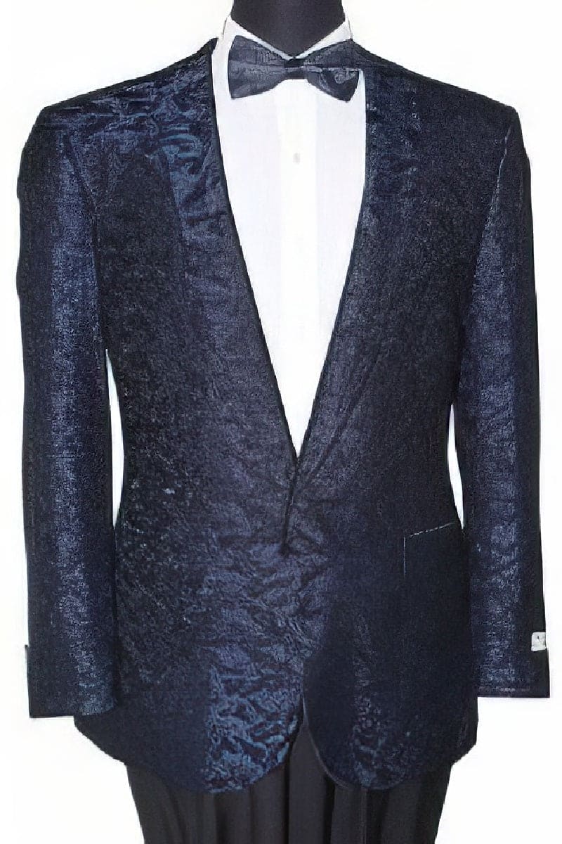 Dinner Jacket - Navy/White - Mens Wholesale Blazers