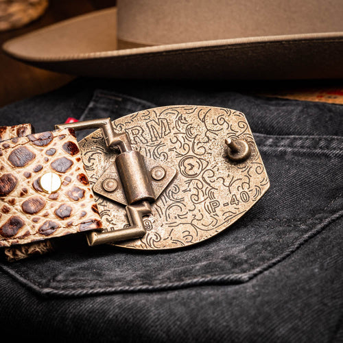 Marco Di Milano Iowa Belt Stone Orix Leather Shoe