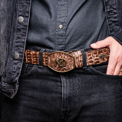 Marco Di Milano Iowa Belt - Stone Brown Leather Loafer