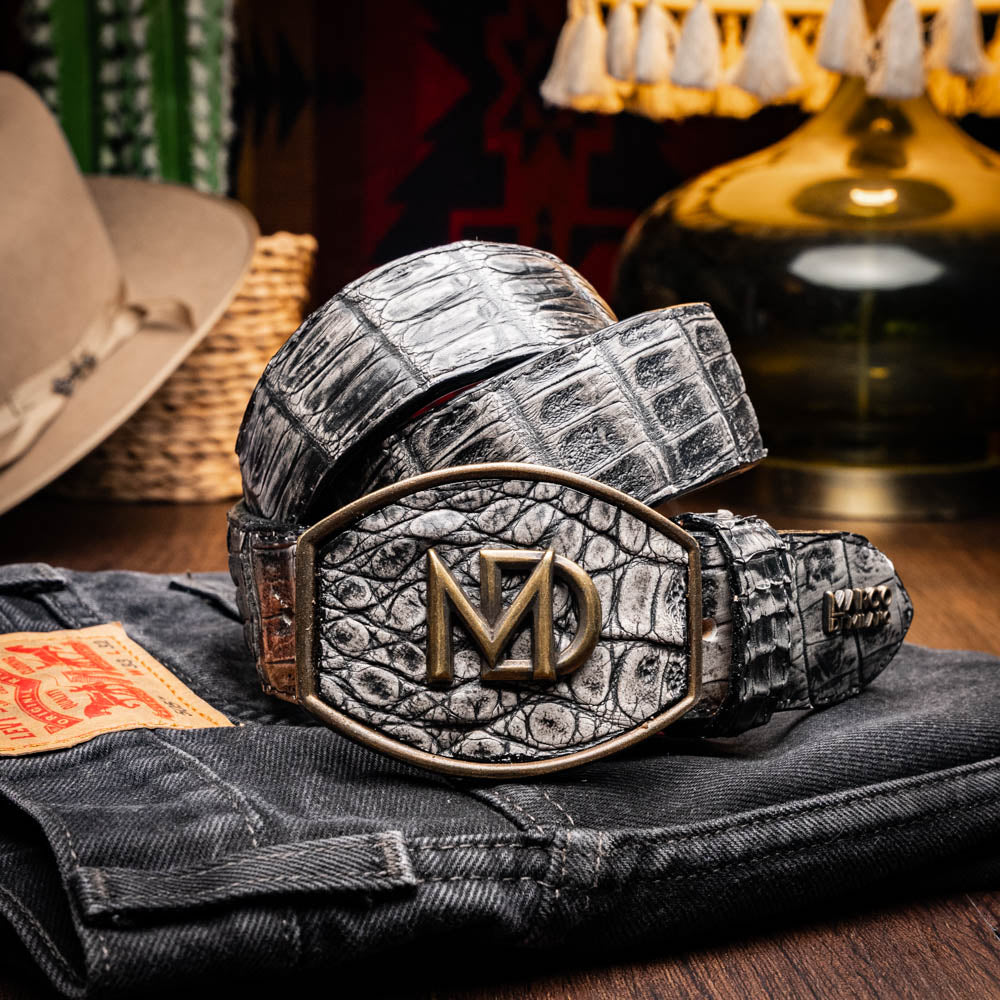 Marco Di Milano Iowa Belt - Stone Gray Leather Loafer
