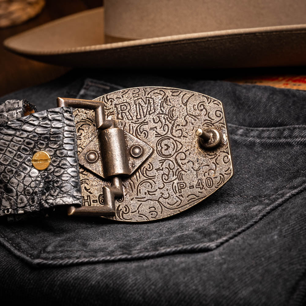 Marco Di Milano Iowa Belt - Stone Gray Leather Loafer