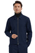 "Blue Plaid Men's Casual Track Suit - Walking Jacket & Pant Set"