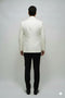 Ivory Dinner Jacket Blazer Cream Paisley Wedding Tuxedo Jacket