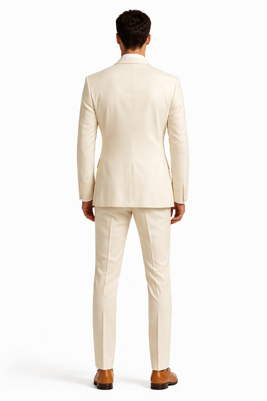Ivory Double Breasted Tuxedo Dinner Jacket - Cream Dinner - Off White