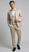 Men's Pink Floral Shawl Lapel Tuxedo Set for Wedding & Prom