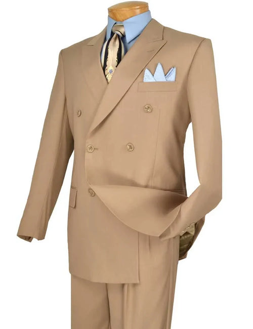 Apollo King Men's 2pc Double Breasted Suit Pleated Pants | Alberto
