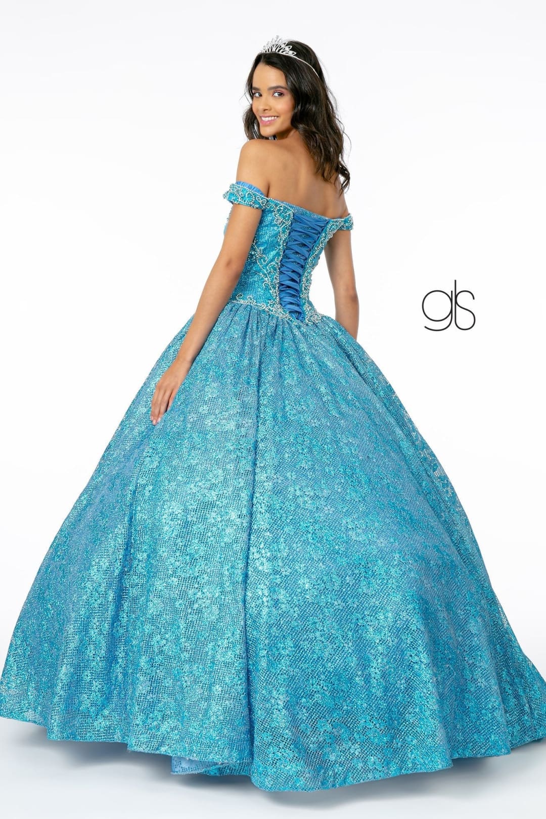 Jeweled Off the Shoulder Ball Gown by Elizabeth KGL1821