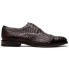 Marco Di Milano John Woven Caiman Crocodile Oxfords Brown