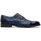 Marco Di Milano John Woven Caiman Crocodile Oxfords Navy
