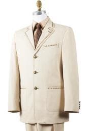 Champagne Groomsmen Suits - AlbertoNardoniStore