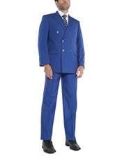 Navy Double Breasted Suit - AlbertoNardoniStore