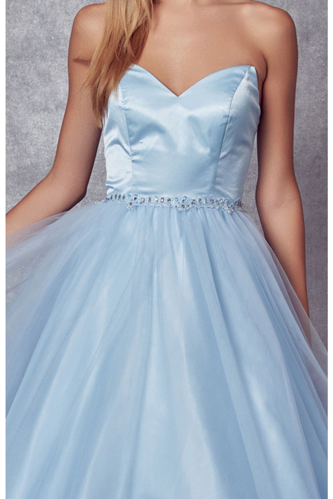 Juliet 265 Sweetheart Strapless Long Pageant Formal Gown