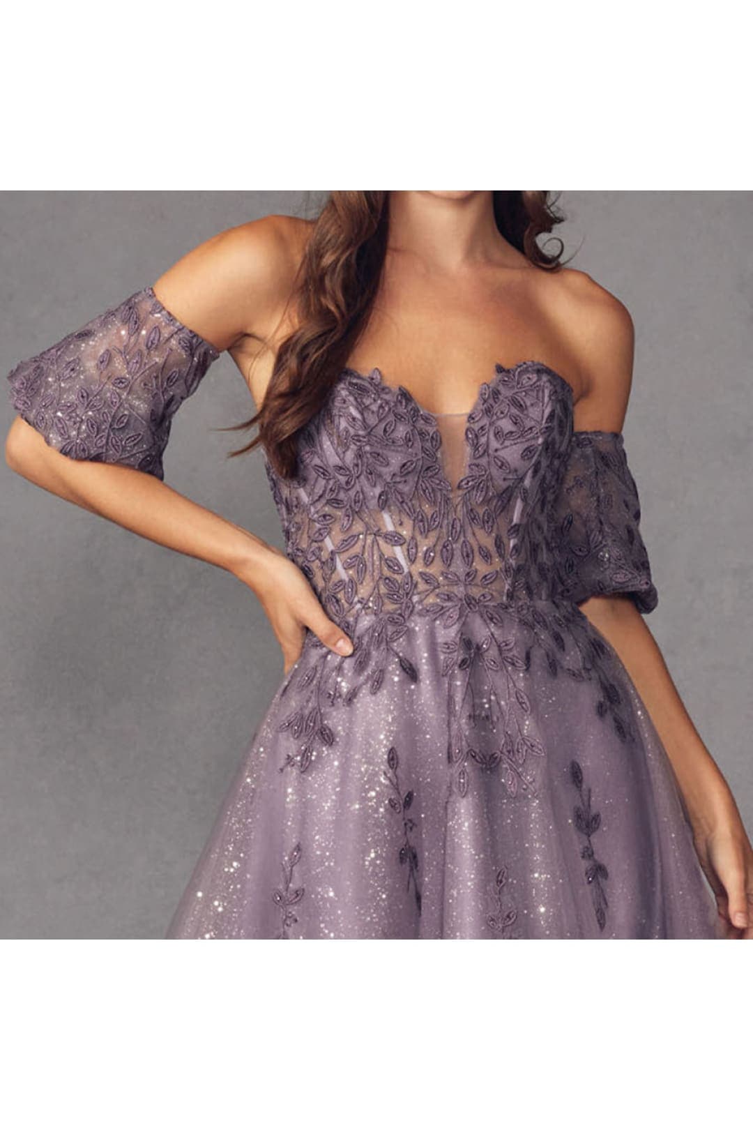 Dama Dresses for Quinceanera in Grey Purple Style 909 Quince Outfit