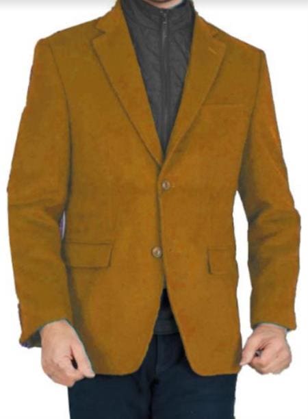 Khaki Mens Winter Blazer Cashmere and Wool Winter Fabric Sport Coat $99UP - AlbertoNardoniStore