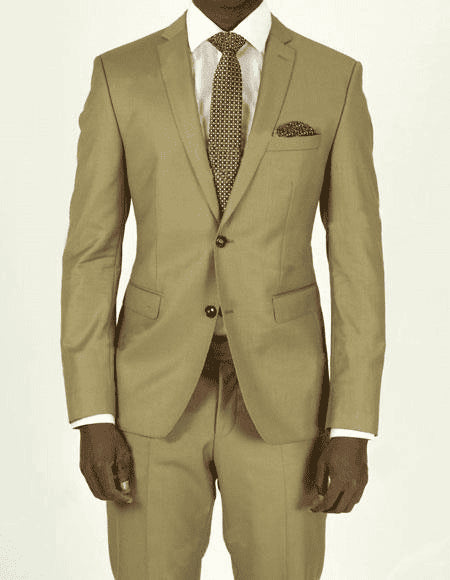 Khaki Wedding Suits - AlbertoNardoniStore