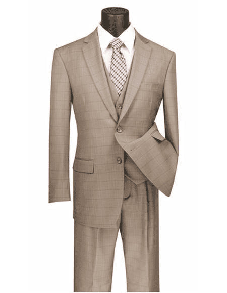 Khaki Wedding Suits - AlbertoNardoniStore