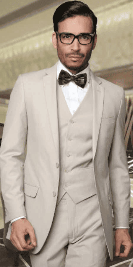 Khaki Wedding Suits - AlbertoNardoniStore