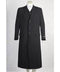 Mens Floor Length Coat Black Coat - AlbertoNardoniStore