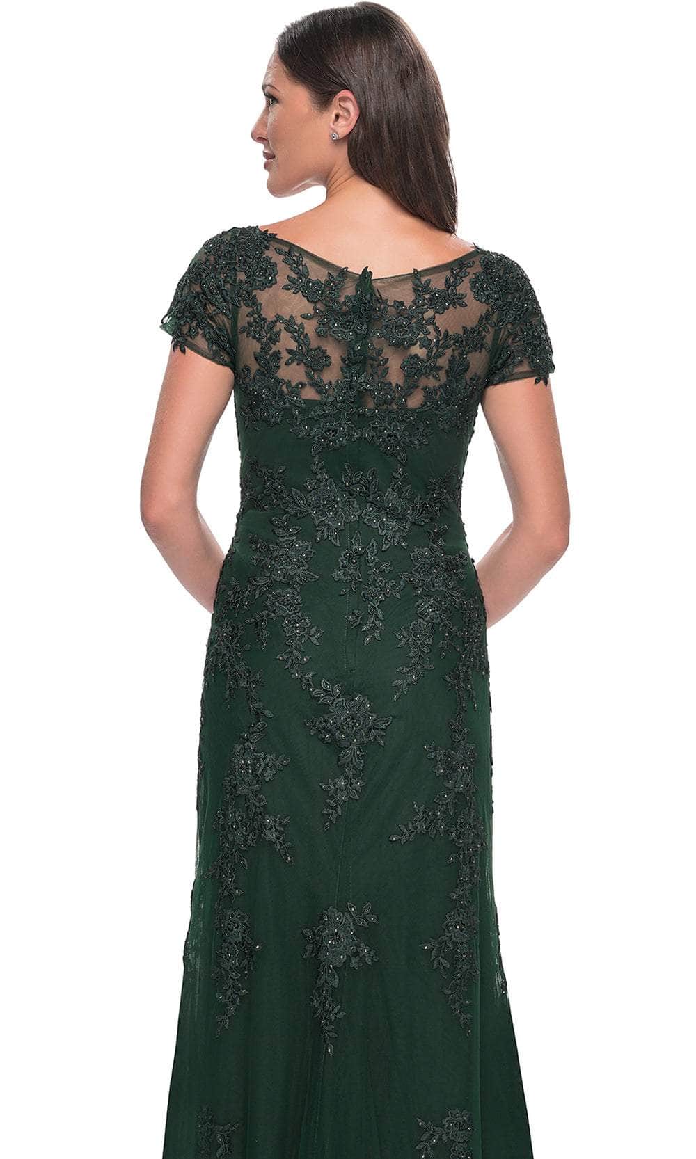 La Femme 29792 Bateau Illusion Formal Dress