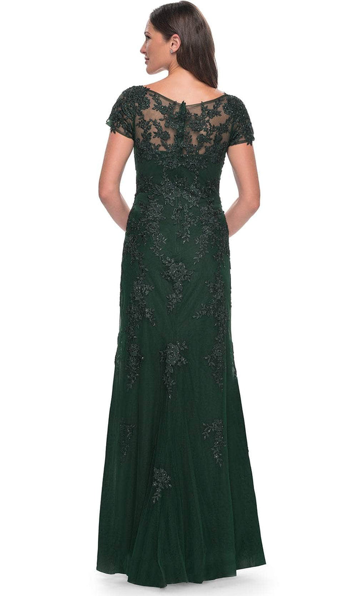 La Femme 29792 Bateau Illusion Formal Dress