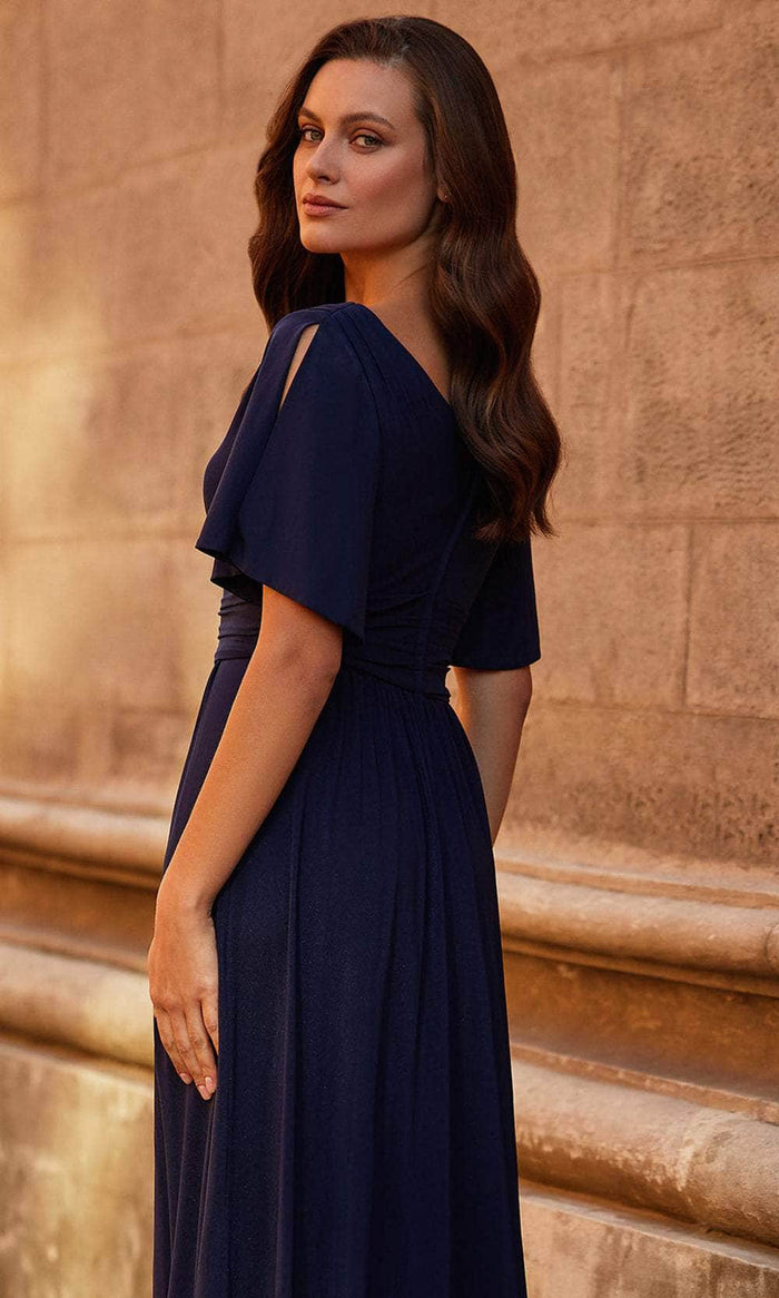 La Femme 30009 Flutter Sleeve Evening Dress