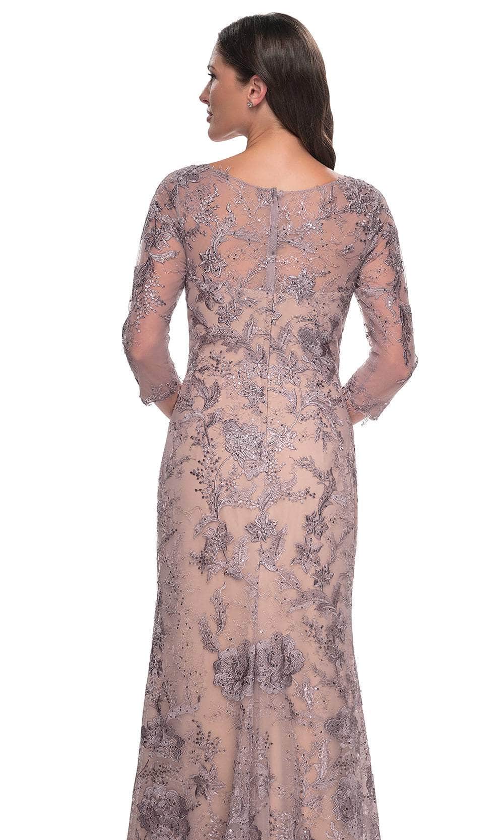 La Femme 30130 V-Neck Sheath Formal Dress