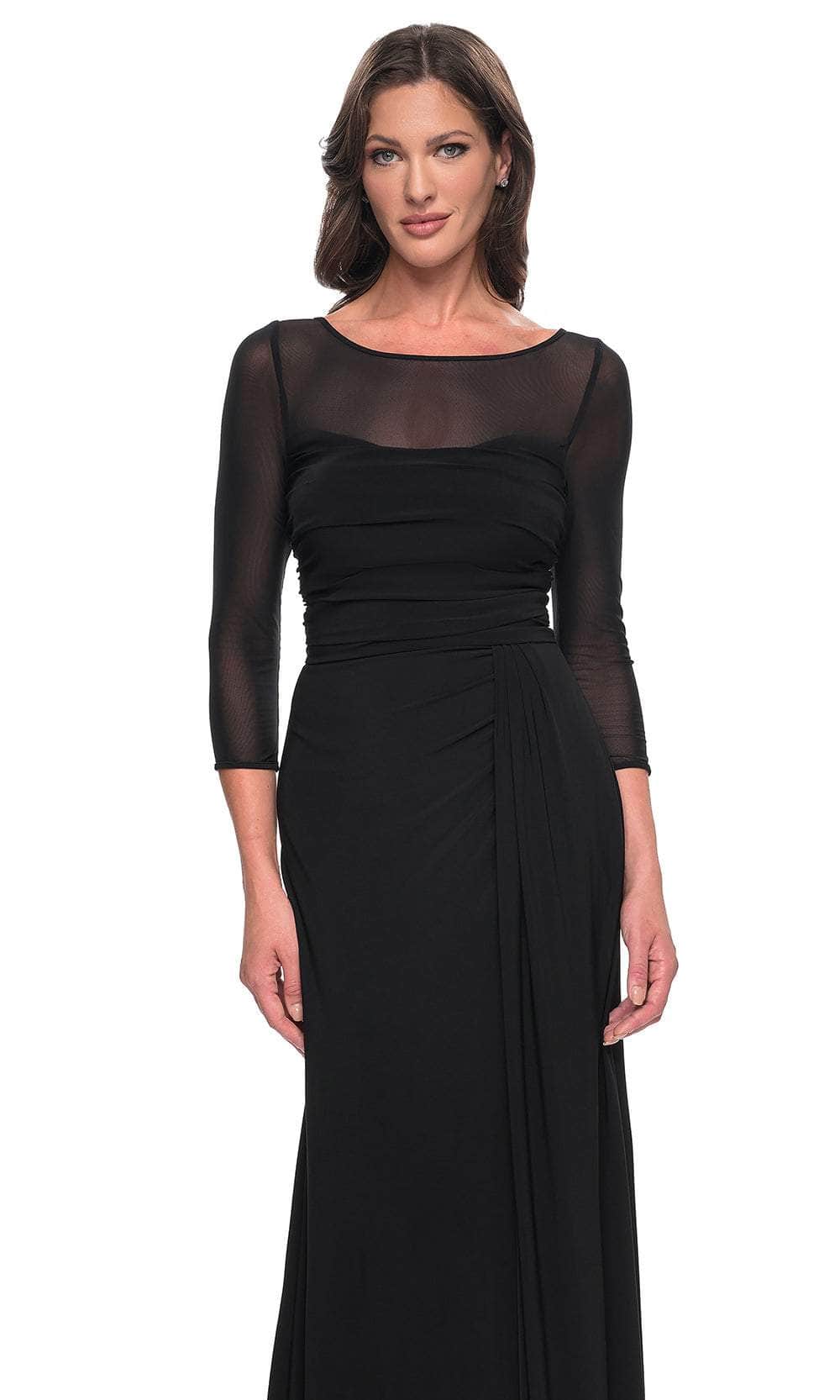La Femme 30230 Illusion Sheath Formal Dress