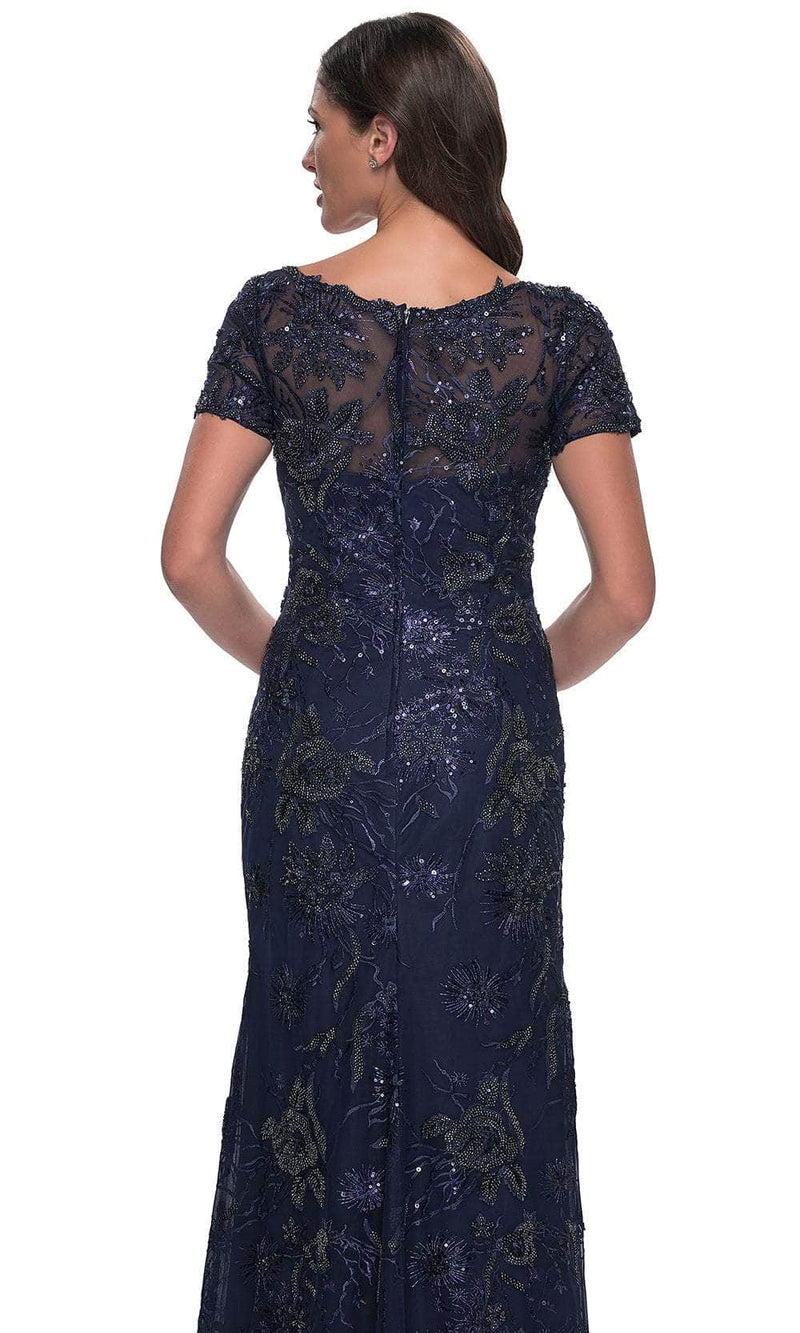 La Femme 30798 Beaded Lace Evening Dress