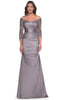 La Femme 30853 Trumpet Satin Evening Dress