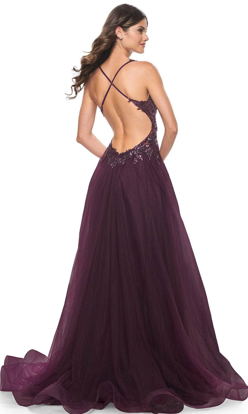 La Femme 31471 Beaded Lace Prom Dress