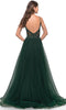 La Femme 31507 Lace High Slit Prom Dress