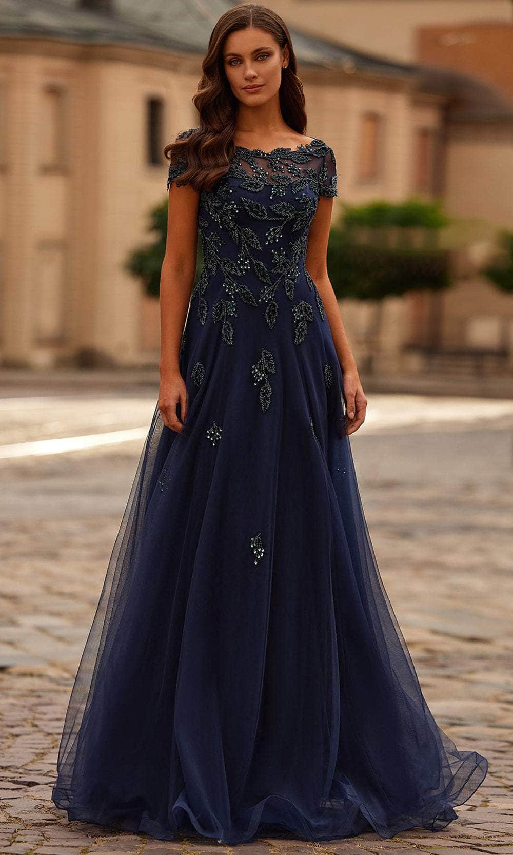 La Femme 31692 Beaded Bodice Evening Gown