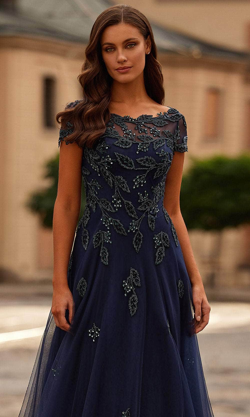 La Femme 31692 Beaded Bodice Evening Gown