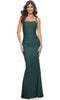 La Femme 31919 Straight Across Jersey Prom Dress