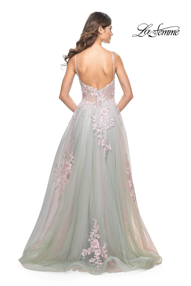 La Femme 31939 Tulle A-Line Prom Dress