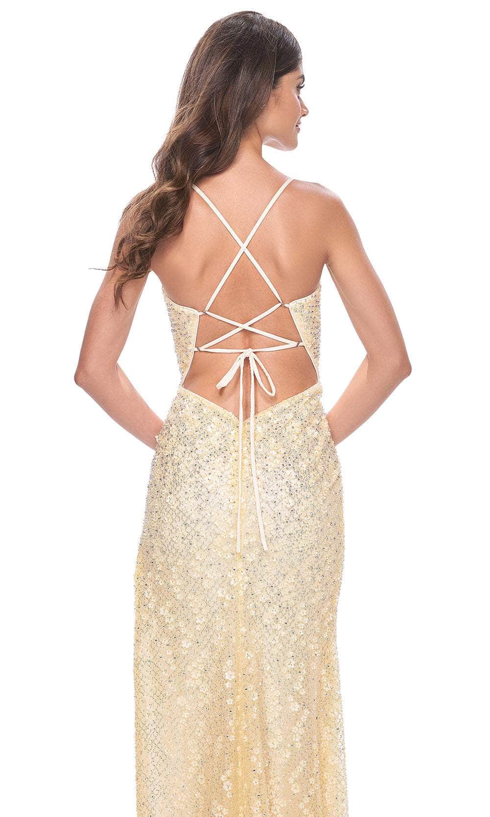 La Femme 31993 Floral Lace Prom Dress