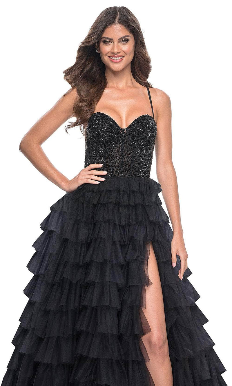 La Femme 32002 Sweetheart Beaded Top Prom Gown