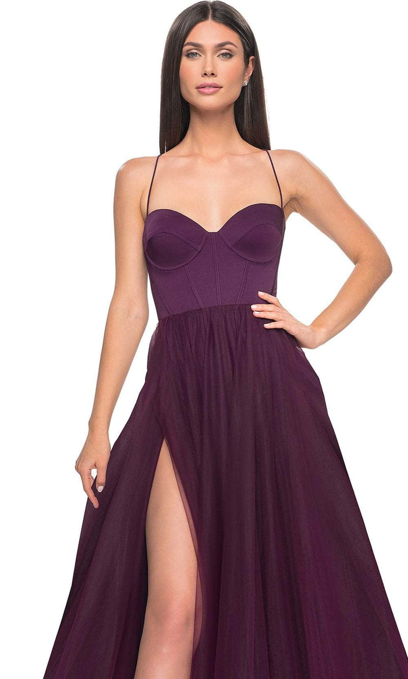 La Femme 32065 Bustier Tulle Prom Dress