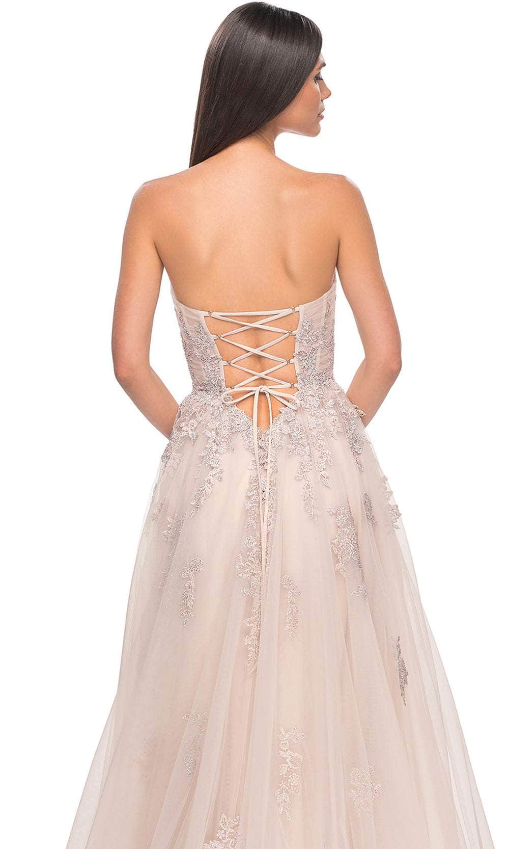 La Femme 32084 Lace Ornate Sweetheart Prom Dress