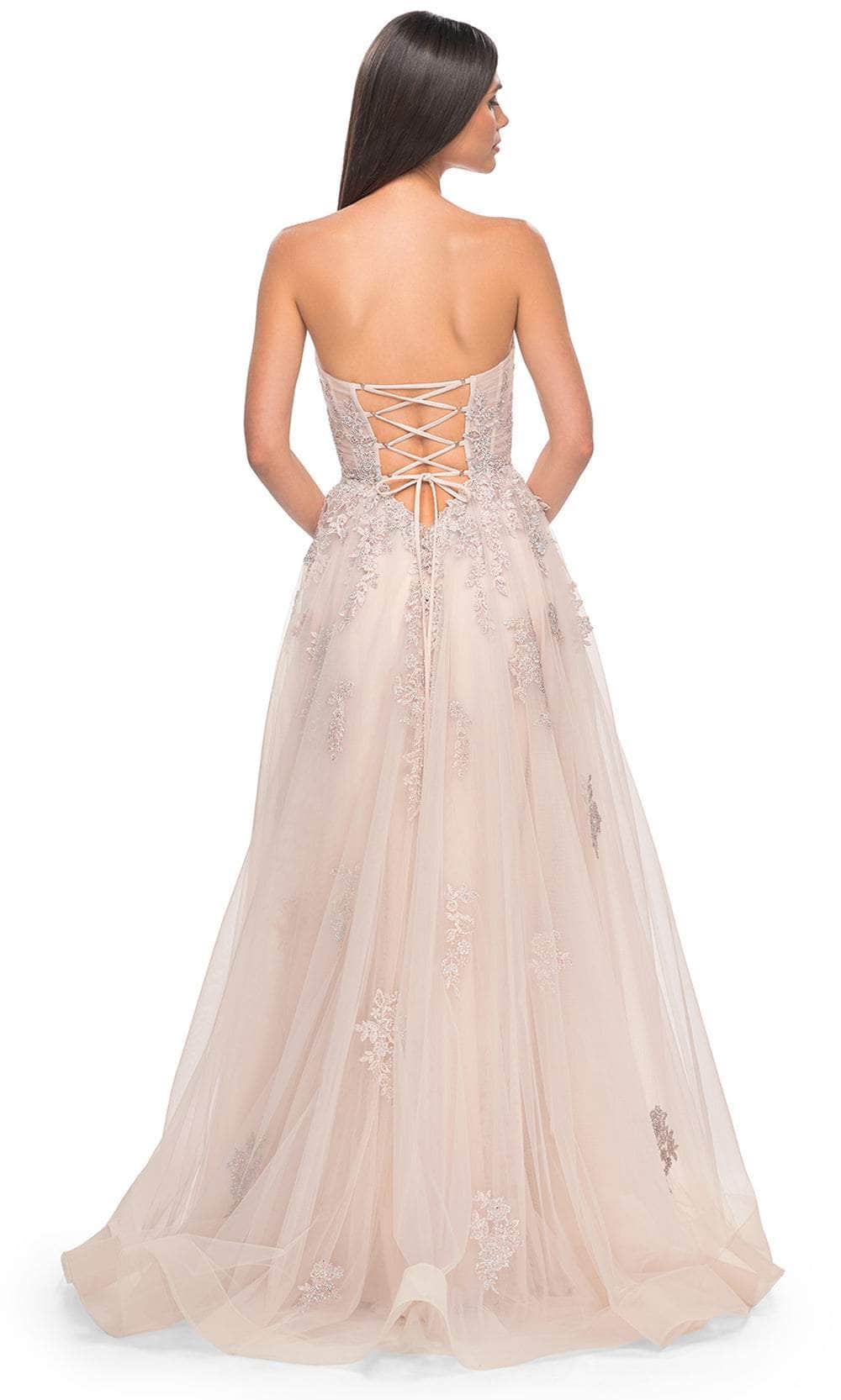 La Femme 32084 Lace Ornate Sweetheart Prom Dress