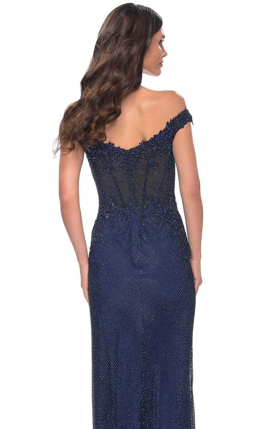 La Femme 32116 Off Shoulder Corset Prom Dress