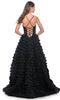 La Femme 32128 Ruffle Tiered Prom Dress