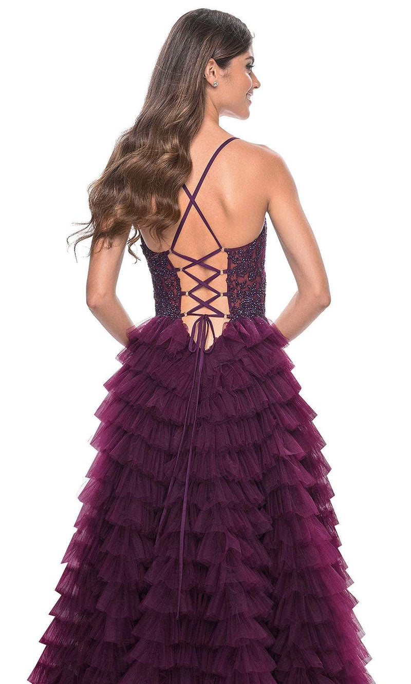 La Femme 32128 Ruffle Tiered Prom Dress